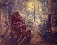 Gogh, Vincent van - The Family at Night(after Millet)